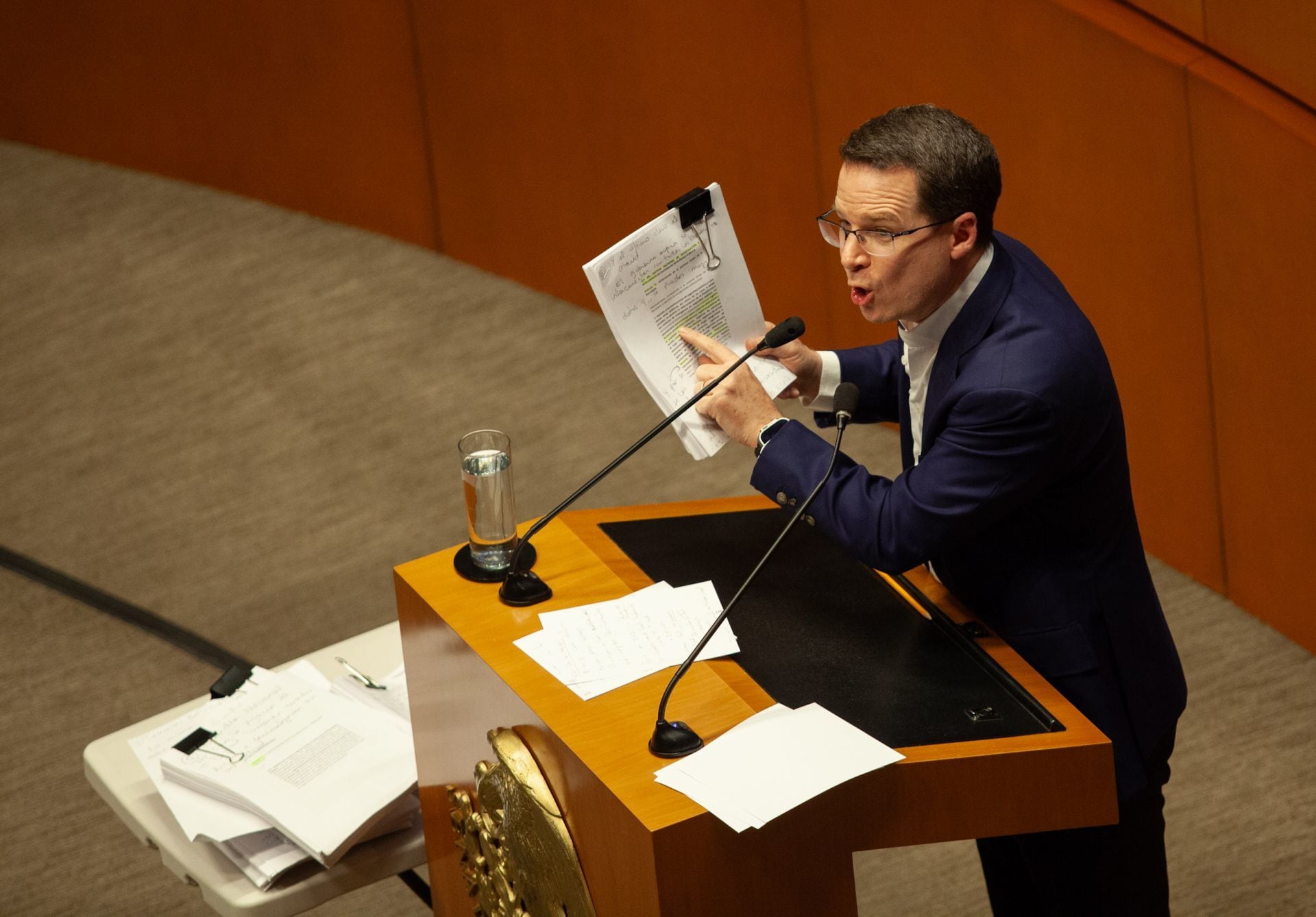 rjhnevhr3fgdxlah3rki4xm4se Ricardo Anaya, senador del grupo parlamentario PAN durante sesión extraordinaria en la Cámara de Senadores