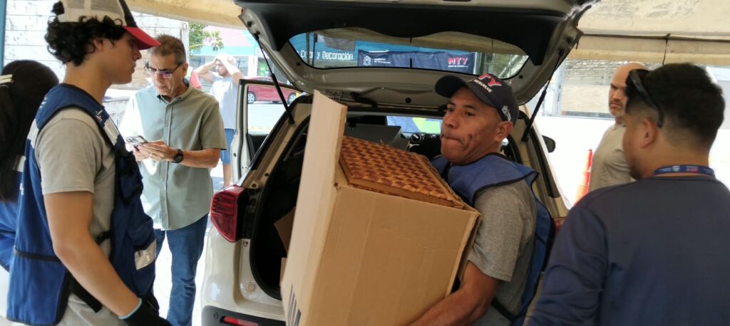 Reúnen a 400 personas en jornada de reciclaje en Monterrey
