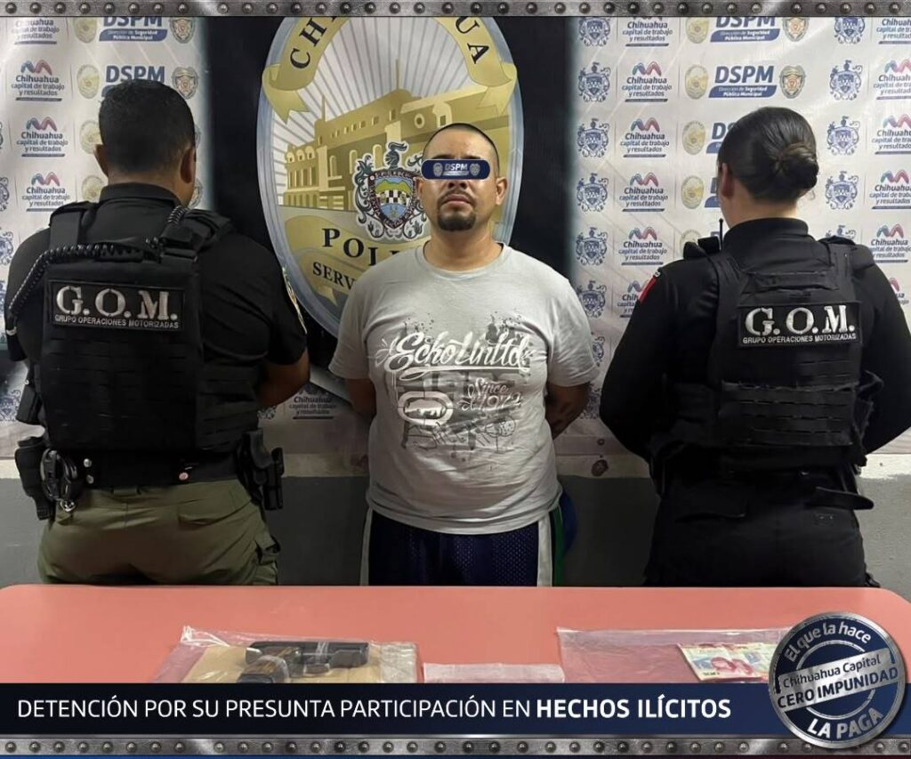 Detienen a sujeto con aparente cristal en la Santo Niño Detienen a sujeto con aparente cristal en la Santo Niño