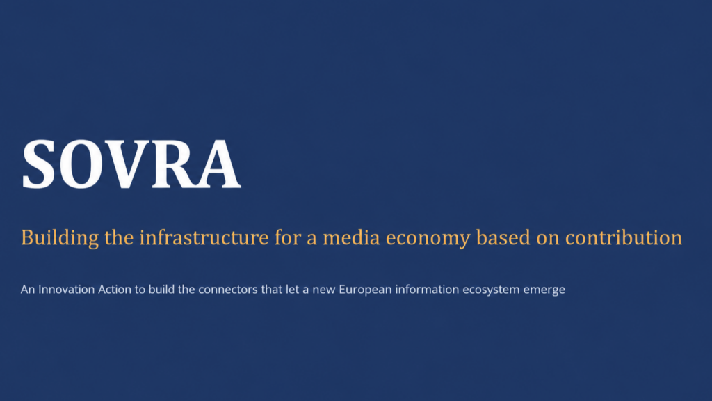 RTVE se suma al proyecto europeo SOVRA mediante una carta de intenciones