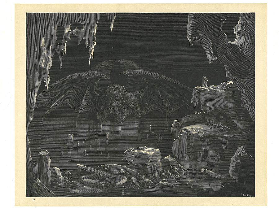 'Canto XXXIV. La Judeca' de Gustave Doré