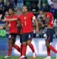 6ac141b2a11d8 Los jugadores celebran uno de los 7 goles