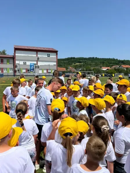 Olmo, en su visita en Slavonski Brod