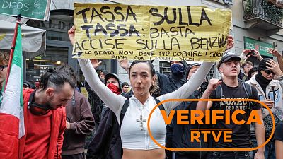 Desinformación sobre las protestas en Italia: imágenes de militares creadas con IA y vídeos antiguos