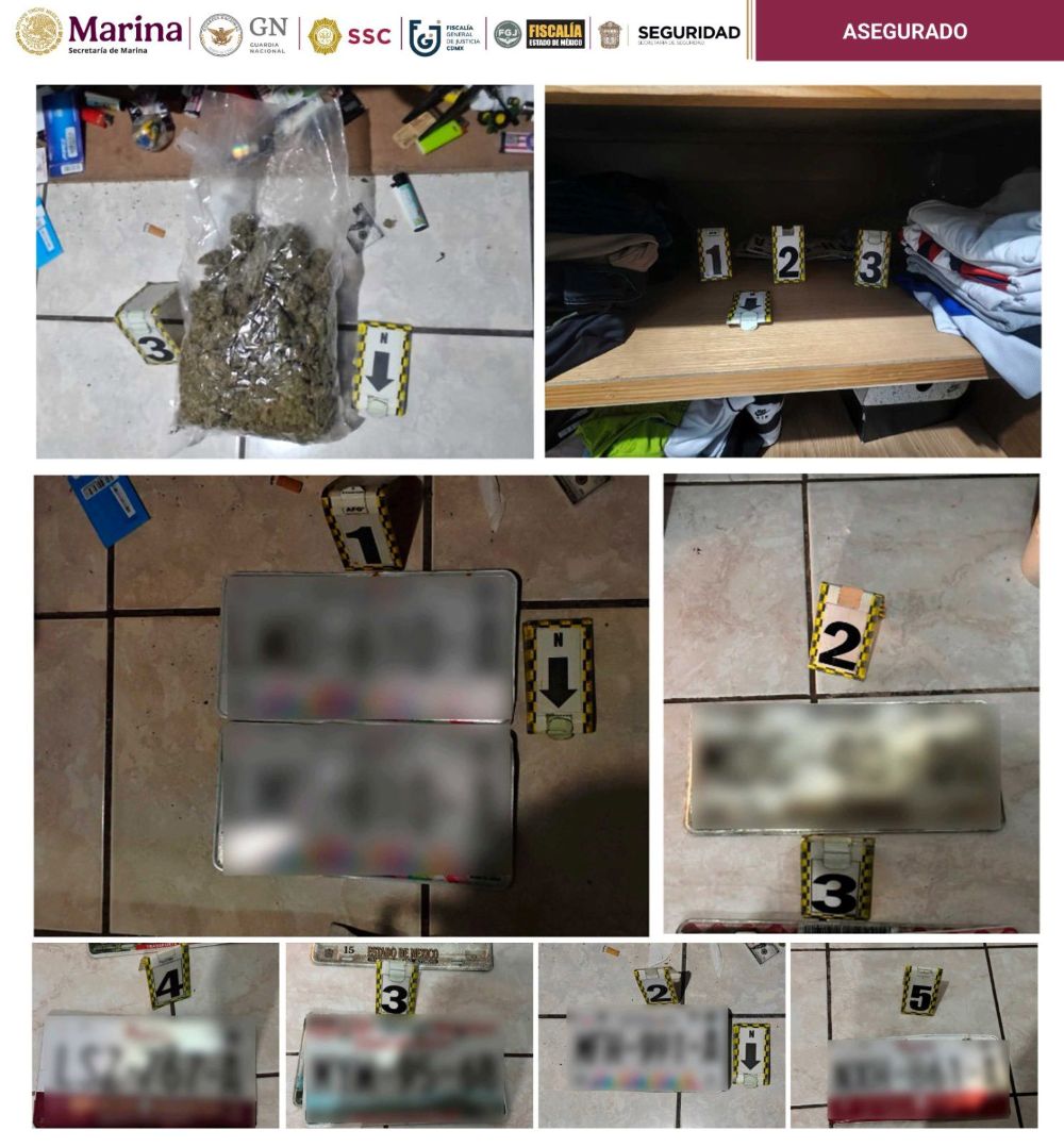 placas-y-droga-aseguradas-a-ladrones-de-autos Recuperan autos de lujo robados de edificio en la colonia Anzures - placas-y-droga-aseguradas-a-ladrones-de-autos