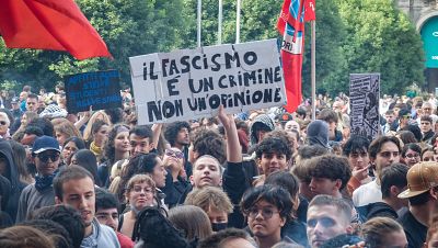 Las protestas estudiantiles de Francia se contagian a Italia